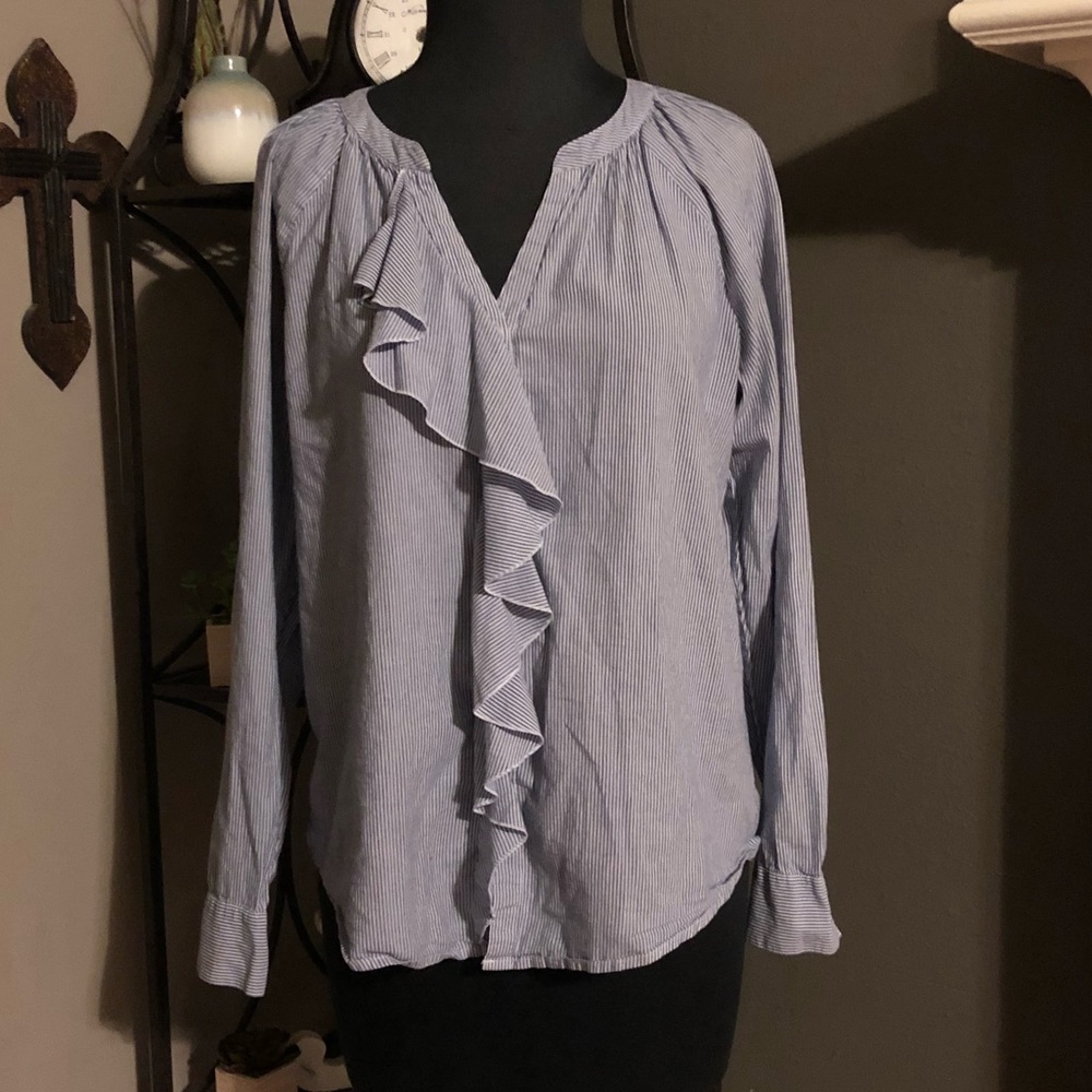 Loft Button Down Top - Picture 1 of 7